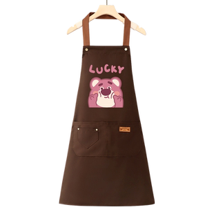 纯棉围裙家用厨房做饭餐饮专用网红2026新款工作服女定制logo印字