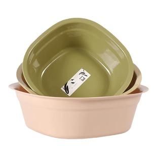 方形洗脸盆加厚新生儿盆家用多功能洗菜盆学生宿舍塑料盆子洗脚盆