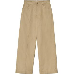 PSALTER诗篇宽松复古阔腿裤工装裤女高腰休闲直筒裤子2025春款