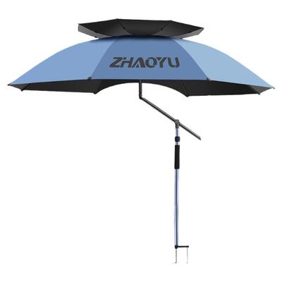 朝宇高端钓鱼伞防晒黑胶高品质