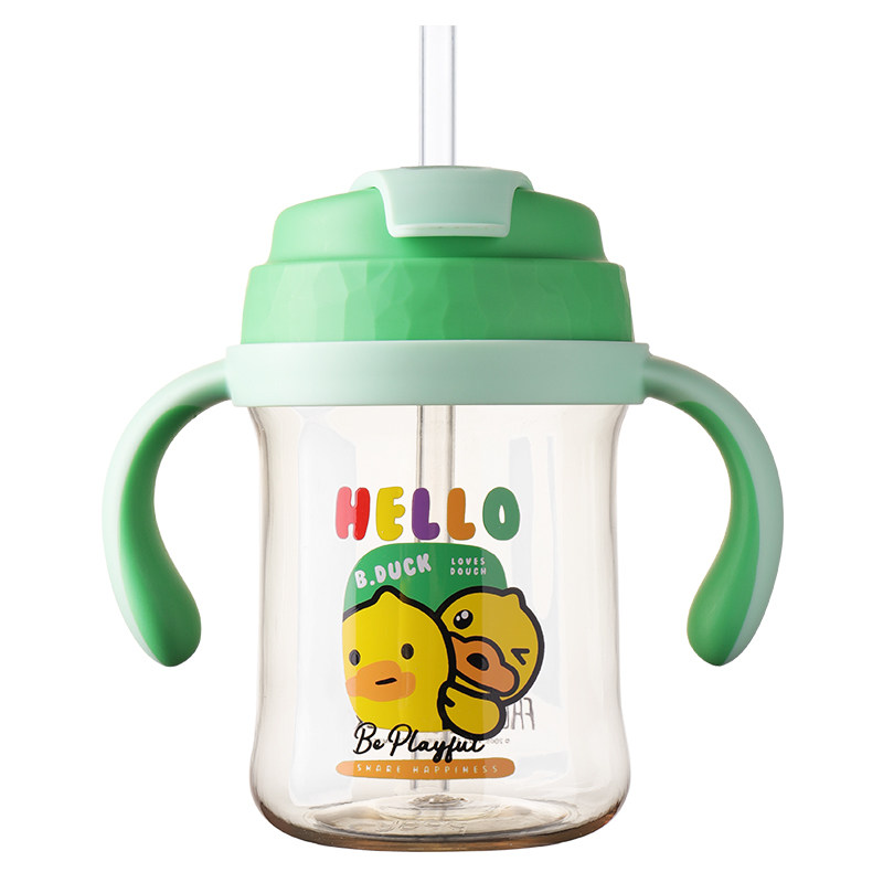 吸管杯学饮杯小黄鸭PPSU咬吸240