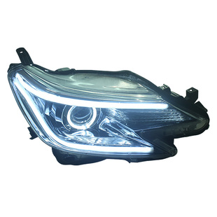 适用于14-17款丰田锐志大灯总成改装led双光透镜天使眼日行灯流光