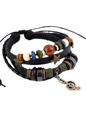 高街女孩复古民族风多层手链串珠