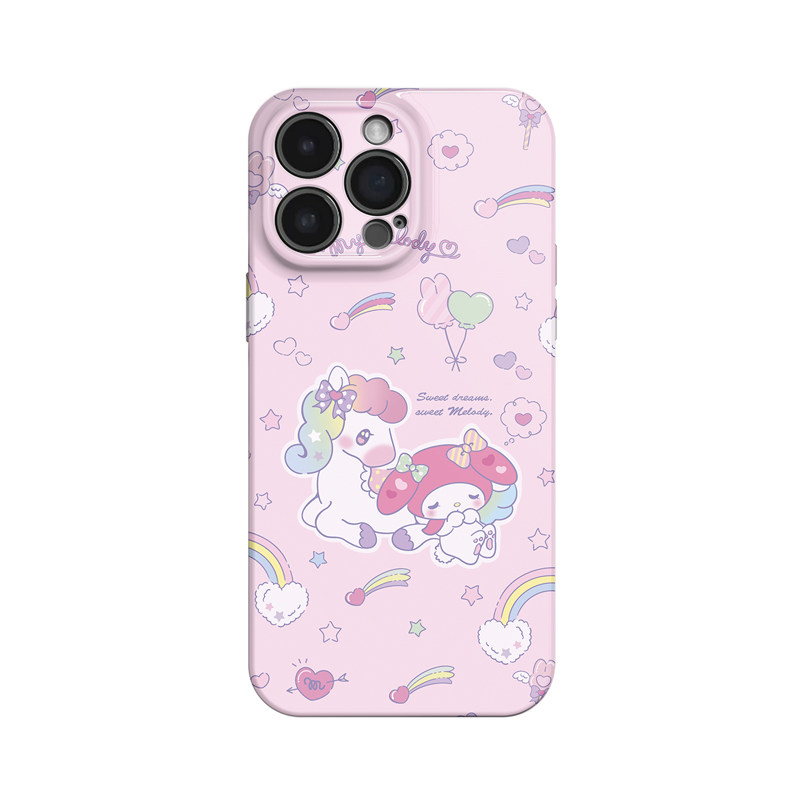 梦伴~可爱少女粉色ins适用苹果17promax手机壳iPhone16华为mate70小米14vivoS30萌iqoo15马oppofindx8荣耀400