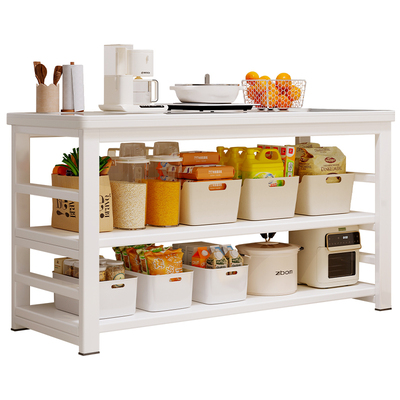 一体式实心雪山岩板厨房置物架