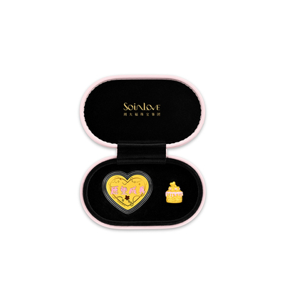周大福SOINLOVE黄金金章摆件