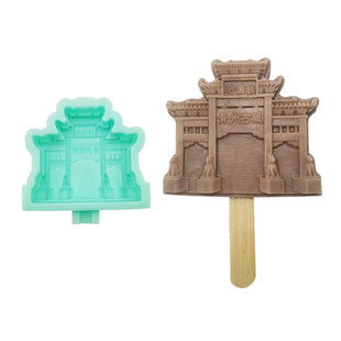 文创雪糕模具城市景区地名可定制DIY硅胶冰淇淋模型烘焙食品制作