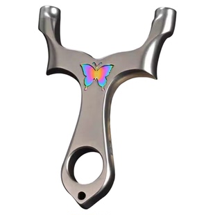 聚义速射不锈钢斜顶顶卡球弹弓蝴蝶大威力高精度户外成年人专用弓