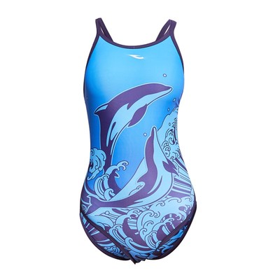 浩沙竞速连体游泳衣hosa女生专业训练显瘦竞技泳装泡温泉海边抗氯