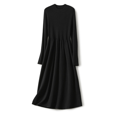 孕妇装秋冬新款针织连衣裙女打底内搭毛衣裙过膝长款大码百搭长裙