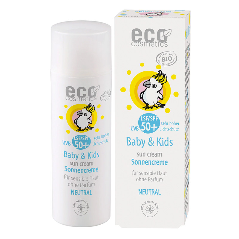 德国ECO婴幼儿有机物理防晒霜矿物防晒防水无酒精有机防晒spf50+