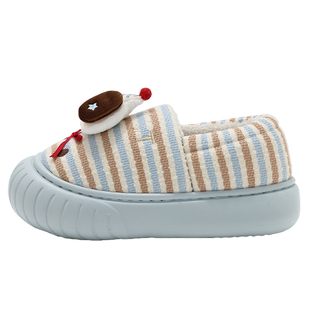 儿童棉拖鞋女童冬季2025新款包跟室内家居亲子可爱毛绒保暖棉鞋男