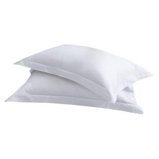 宾馆枕套医院旅店全棉白色单人枕头套专用加密加厚贡缎酒店枕套