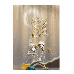 开放式无门衣柜遮挡帘厨房门帘鞋架书架柜子防尘遮丑帘免打孔滑轨