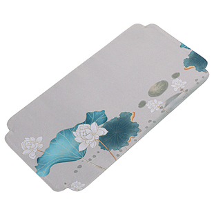 国风彩绘绢本茶席防水茶垫干泡台新中式茶布茶杯垫一人桌旗茶桌布