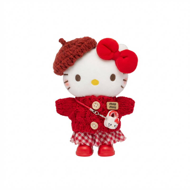 新年kitty猫毛绒挂件玩偶