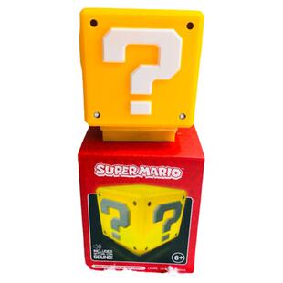任天堂马里奥问号砖块氛围灯电竞游戏房装饰音效灯电脑桌面摆放