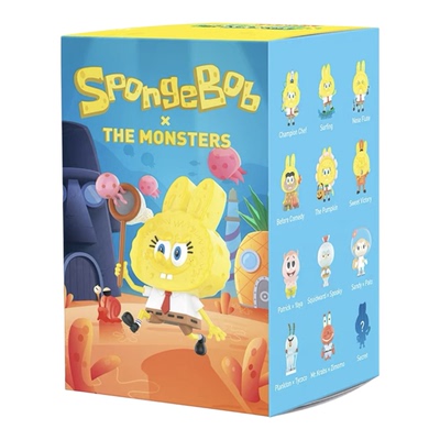 labubu海绵宝宝系列盲盒蟹老板