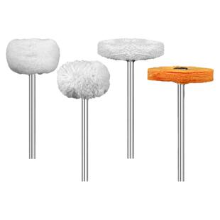 带柄抛光小布轮羊毛毡轮毛线轮蜜蜡琥珀镜面抛光打磨轮羊毛轮3mm