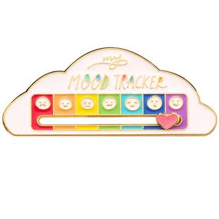 我的社交电量胸针心情转换电池书包装饰别针显示变脸胸针能量徽章