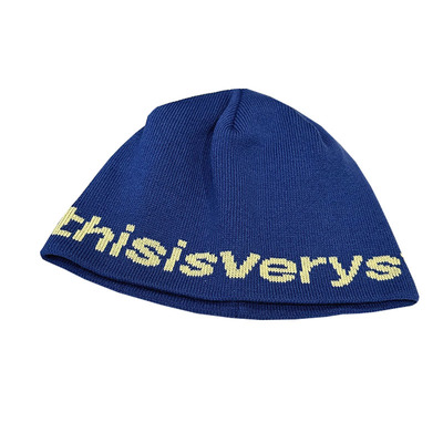 字母时尚潮搭针织瓜皮帽