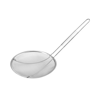 不锈钢漏勺细网商用油格过滤网扁柄漏网滤油网撇油勺捞面勺油厘