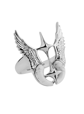 【伯远同款】WEALTHYBOO流光幻翼系列圣天使戒指新国潮秋冬原创环