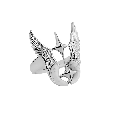 【伯远同款】WEALTHYBOO流光幻翼系列圣天使戒指新国潮秋冬原创环