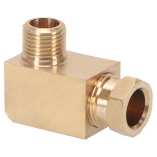 PL油管直角弯润滑分配器铝管铜管卡套式弯头M5/6/8/1/2分油路接头
