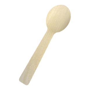 木勺子一次性木勺小号环保餐具冰淇淋勺子甜品日式勺单独包装商用