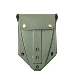 新款军绿色狼棕色美德式工兵铲用塑料锹套适配折叠锹带腰带扣