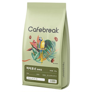 布蕾克吨吨意式拼配咖啡豆新鲜烘焙拿铁奶咖口粮商用豆cafebreak