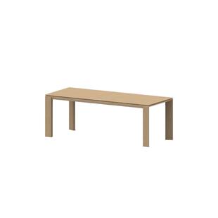 出乎生活科尔餐桌原木风餐桌实木书桌极简大板桌子白橡木工作台