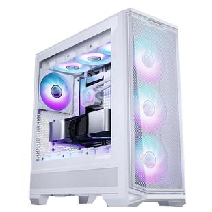 PHANTEKS追风者G400A白中塔ATX台式机TypeC配4风扇电脑玻璃机箱