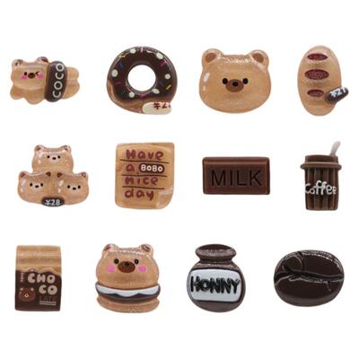 Mkop洞洞鞋配饰透明小熊鞋花