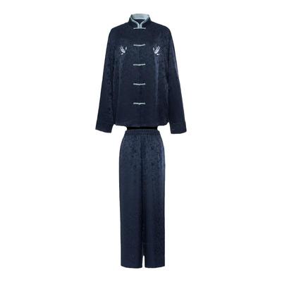 那个野兽野兽派桑蚕丝真丝家居服