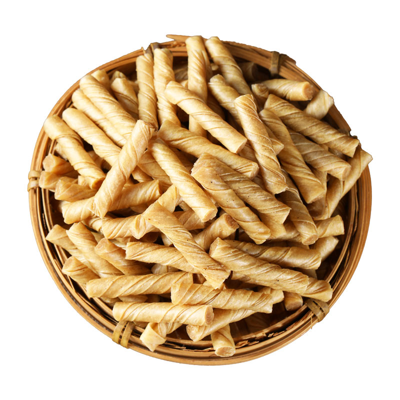 精品特干豆筋棍表面无盐粒商用豆制品豆皮卷手工辣条原料炒菜火锅