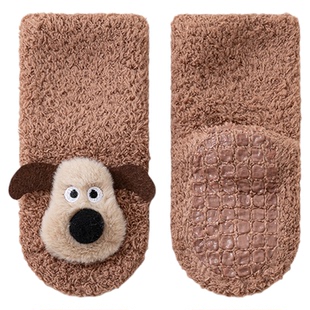 宝宝地板袜子冬季加绒加厚保暖防滑学步隔凉室内鞋袜婴儿袜套冬天