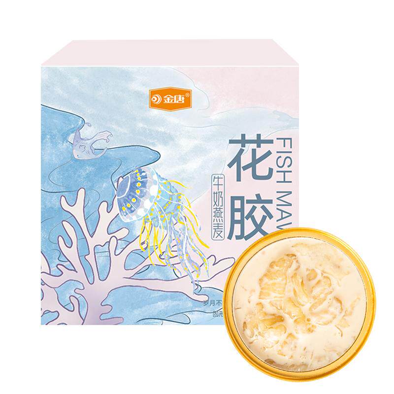 金唐牛奶燕麦花胶粥块大清甜不腥