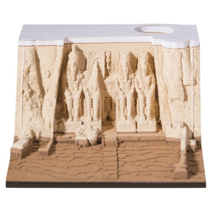 3D立体纸雕便签纸2026年台历日历埃及阿布辛贝神庙送人伴手礼定制