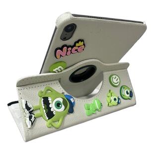 三眼仔360旋转支架皮套联想S10平板保护套适用小新padpro12.7卡通2024款11英寸10.6防摔壳plus启天昭阳K11.5c