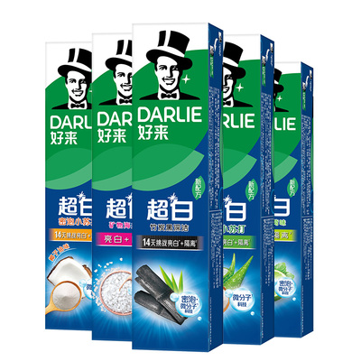 DARLIE好来超白牙膏绵密泡沫清洁