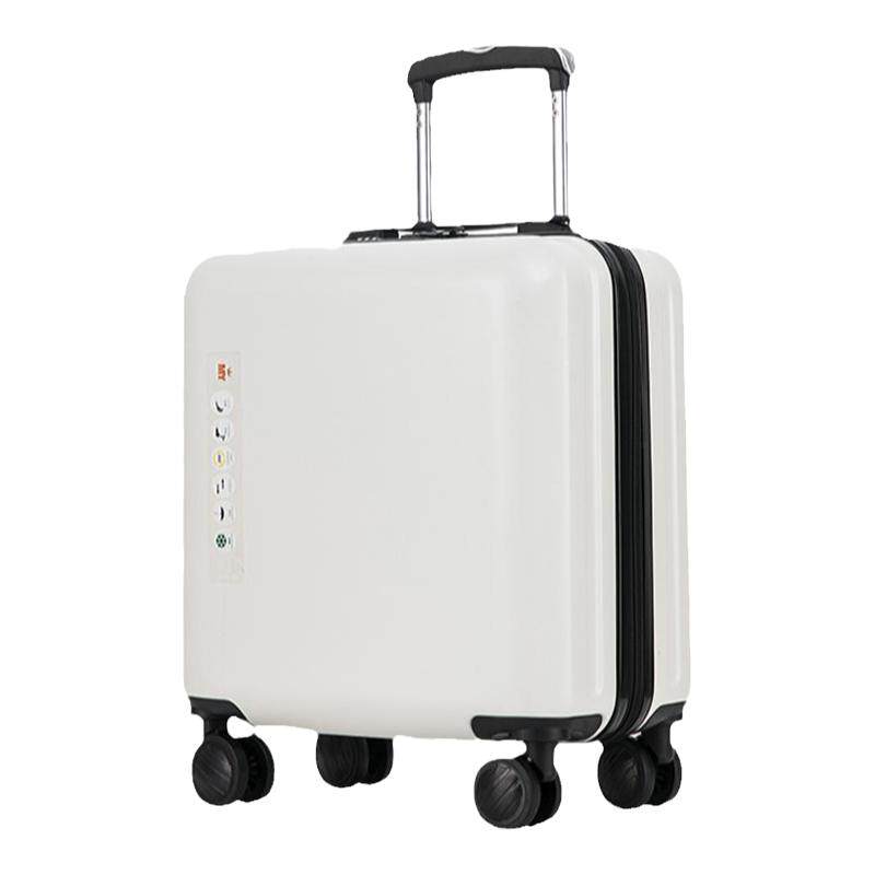 18寸行李箱pc材质小型20寸登机拉杆箱女高级感轻便旅行密码皮箱男