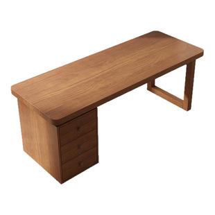 实木床边桌家用北欧简约卧室书桌带抽屉小户型多功能写字台学习桌