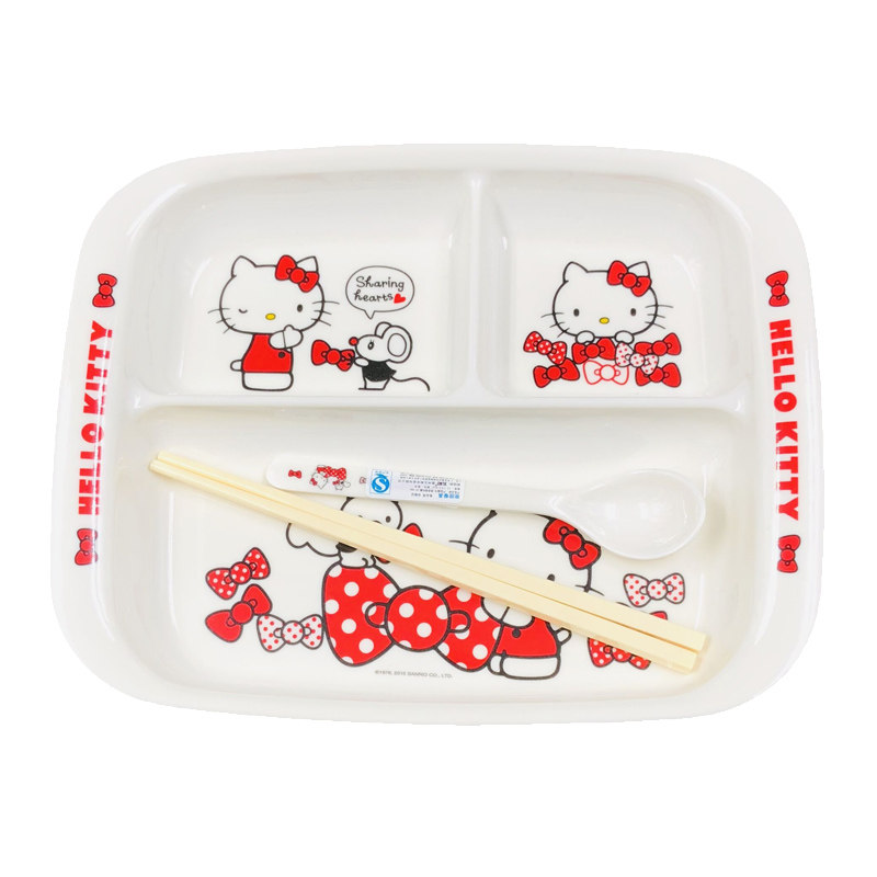 HELLOKITTY/凯蒂猫密胺餐盘碗勺