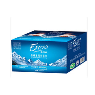 西藏冰川5100天然弱碱性矿泉水330ml*24瓶整箱母婴饮用全国包邮