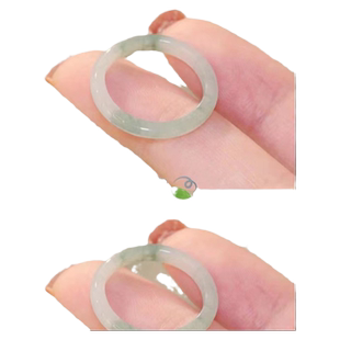 青梅绿茶戒指女小众设计感白茶清欢荔枝冻素圈时尚个性古代素发饰