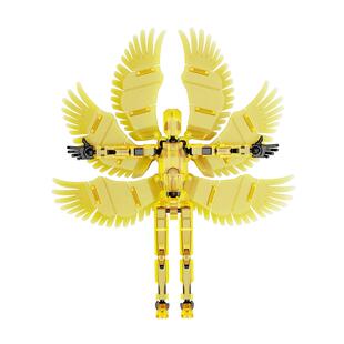 超可动积木人仔幸运dummy13多关节可动人偶3d打印玩具男孩6岁以上