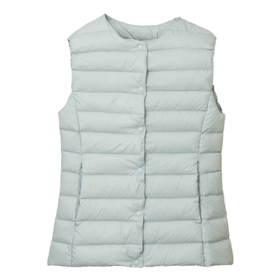 马甲短款羽绒内胆百搭圆领轻薄