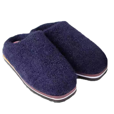 纯手工编织包跟棉拖居家防滑冬季雪貂绒男女加绒加厚保暖成品拖鞋